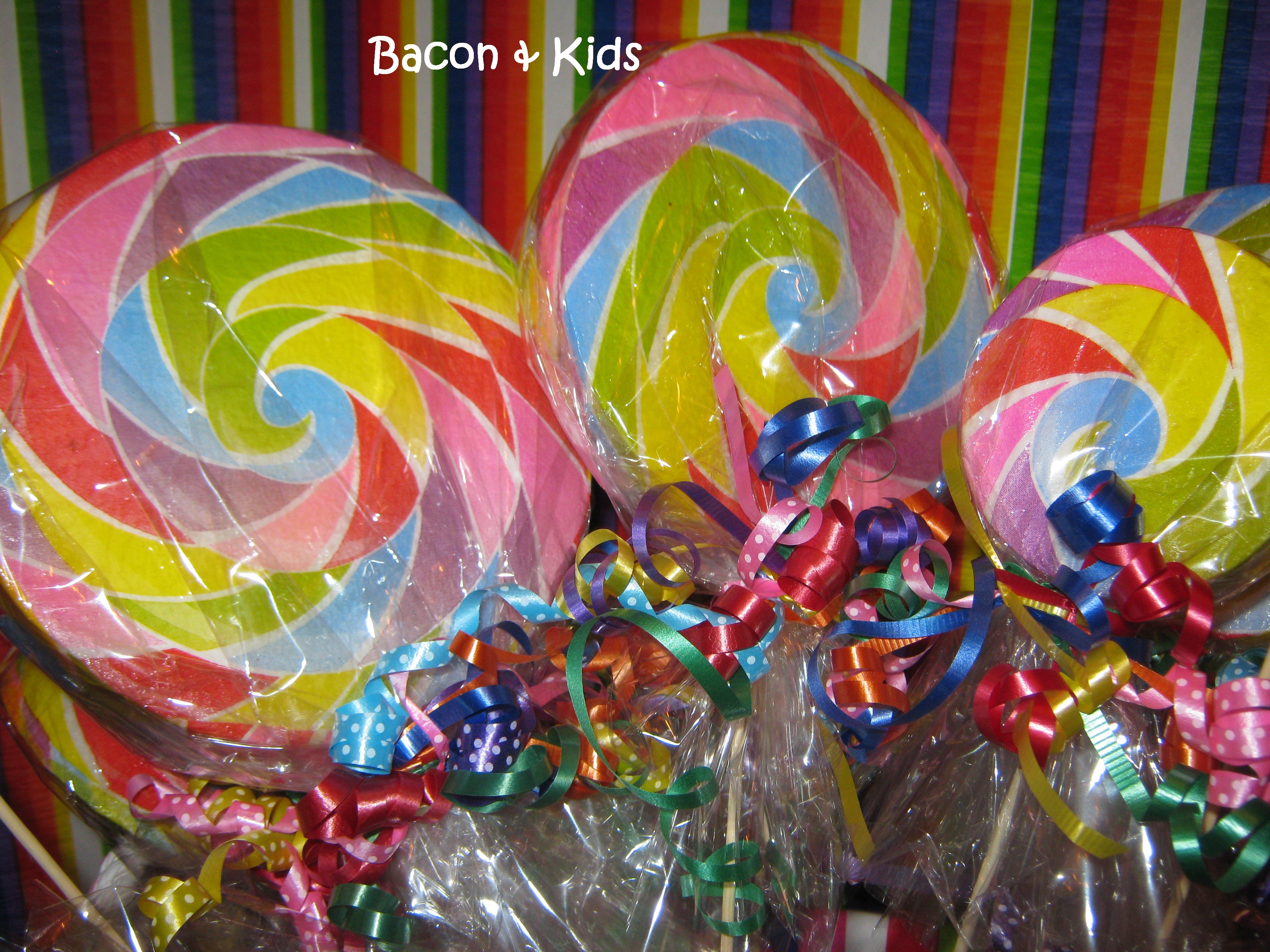 Candy Party – Making the decorations…  Bacon & Kids